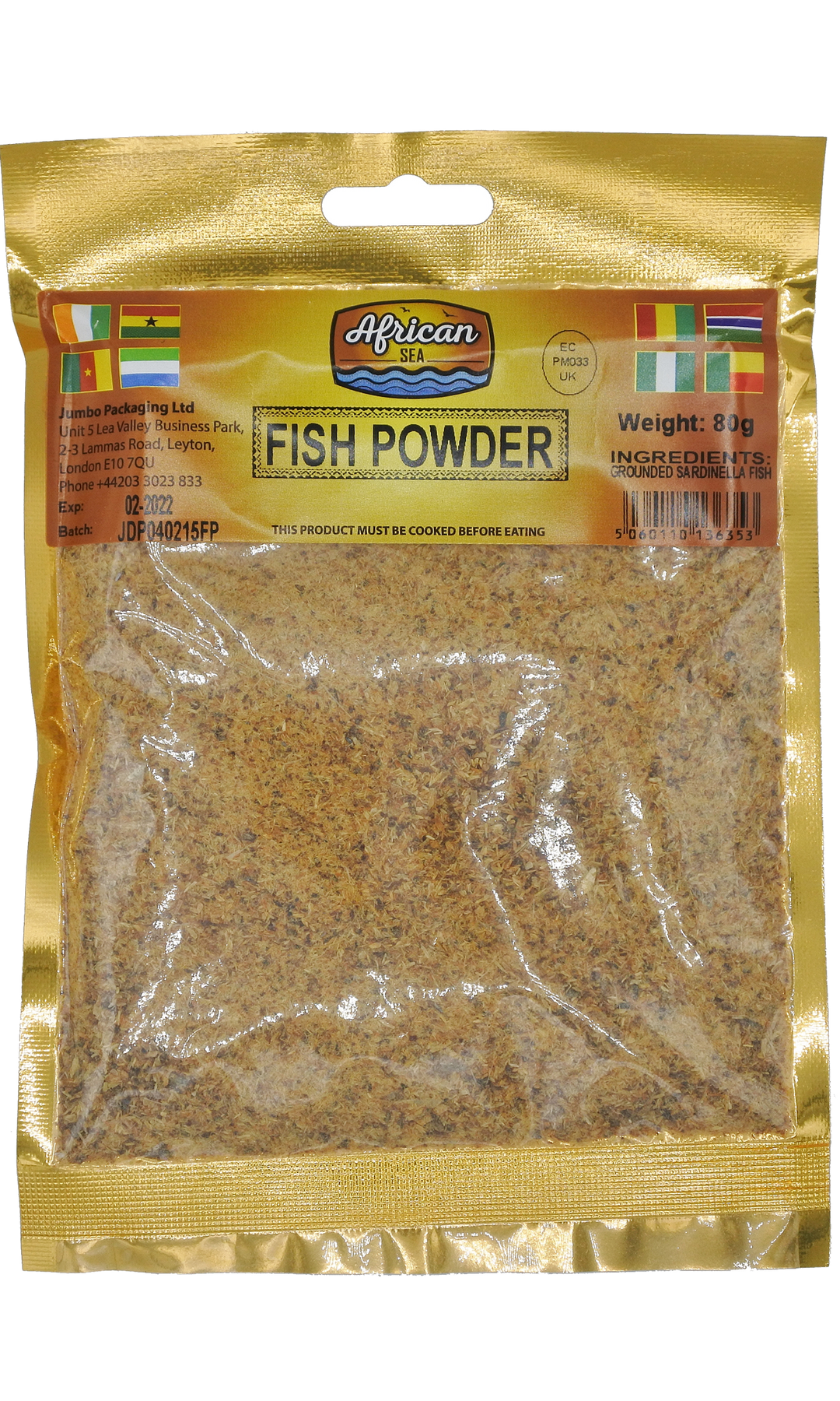 African Sea Fish Powder