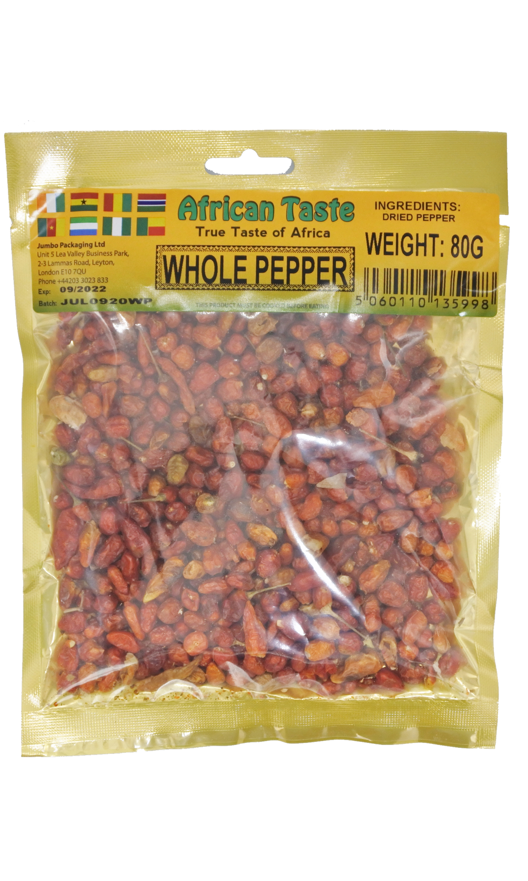 African Taste Whole Hot Pepper