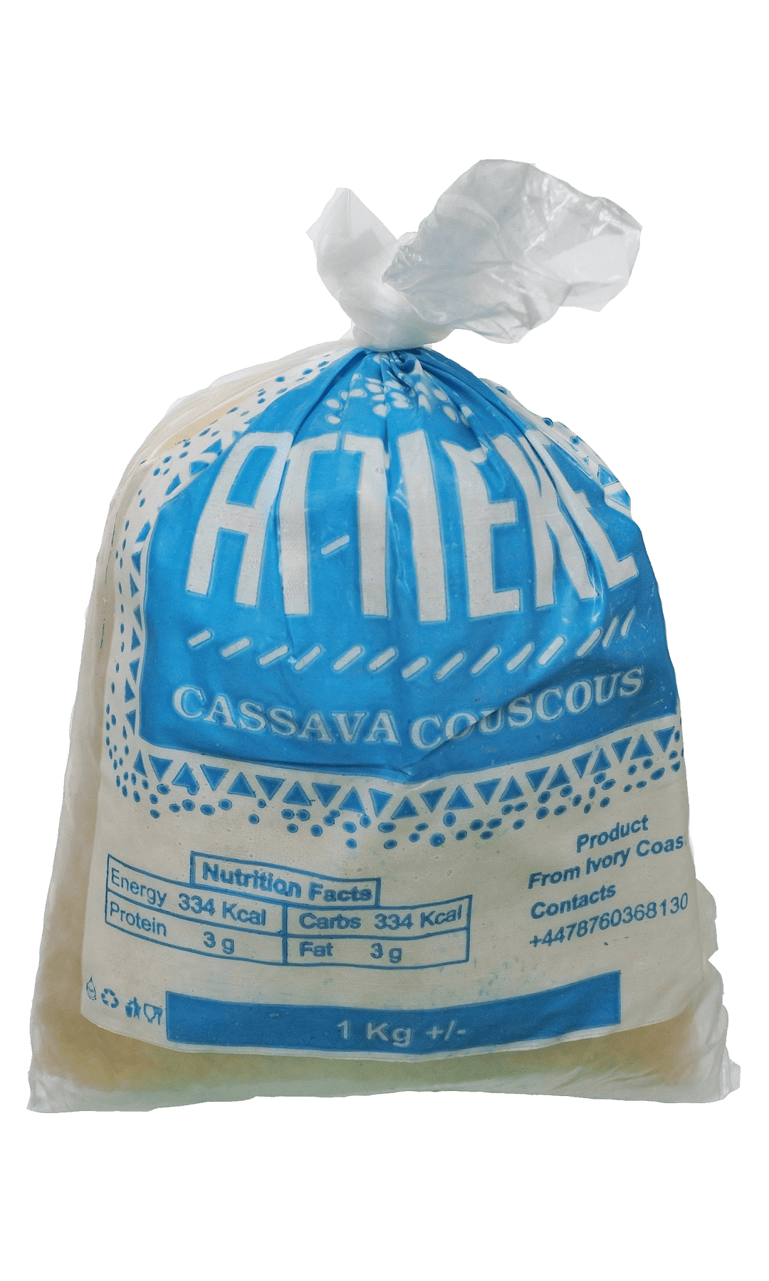 Attieke Frozen Cassava Couscous