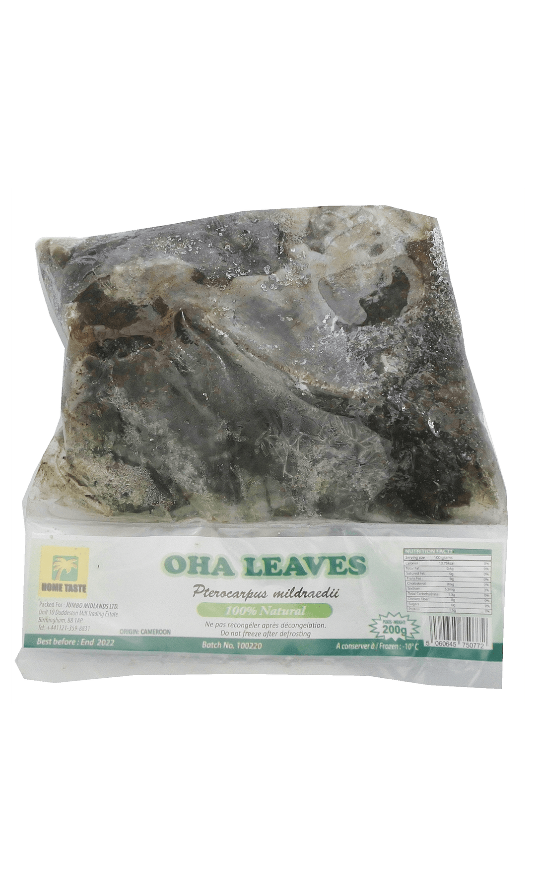 Home Taste Frozen Oha Leaves