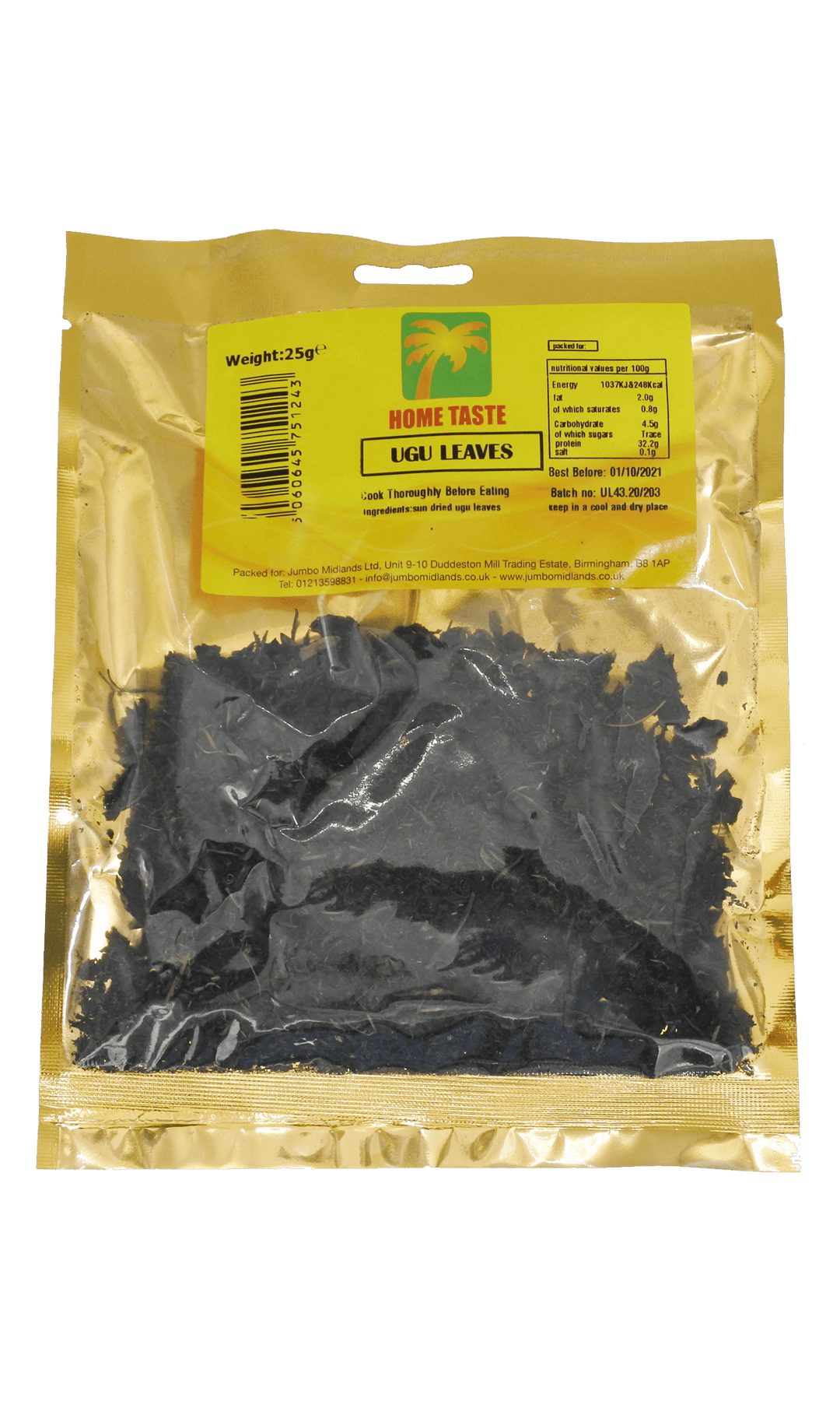 Home Taste Ugu Leaves
