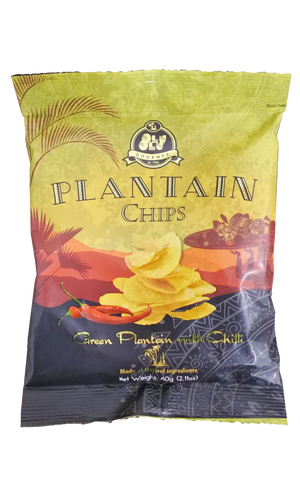 Olu Olu Plantain Chips Green Chilli