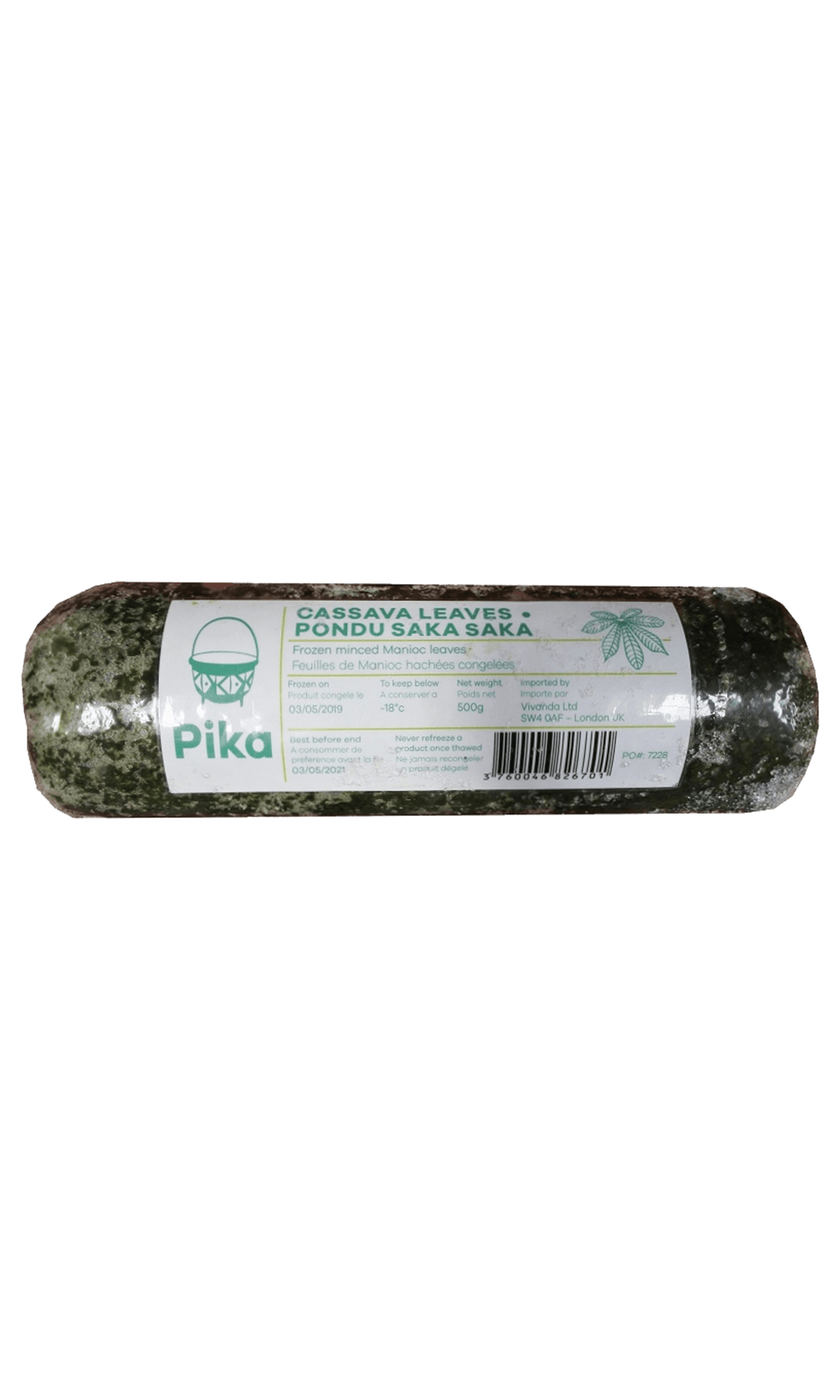 Pika Frozen Cassava Leaves (Saka Saka)