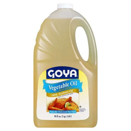Goya Vegetable Oil – 96 fl oz (100% Soybean Oil)