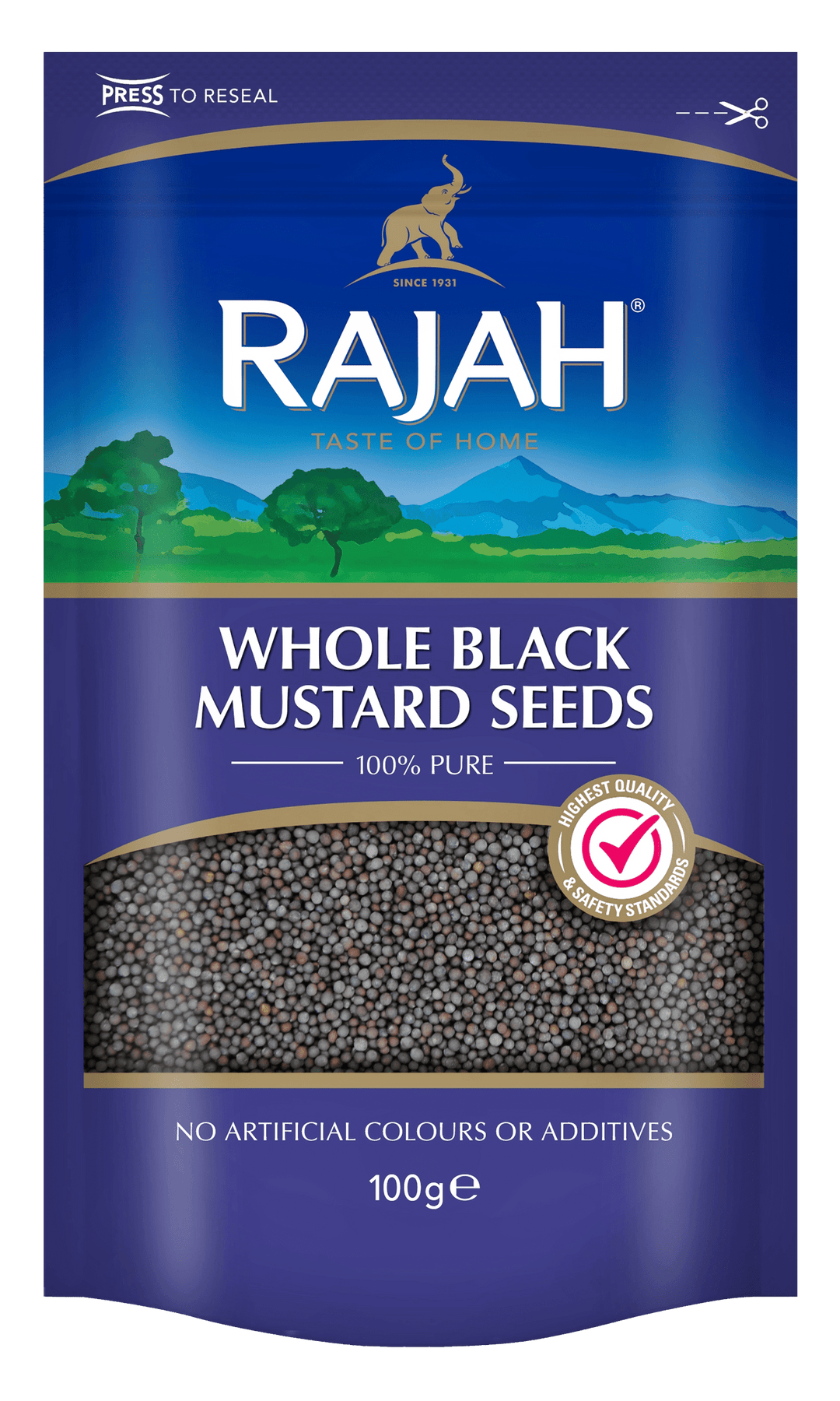 Rajah Whole Black Mustard Pepper