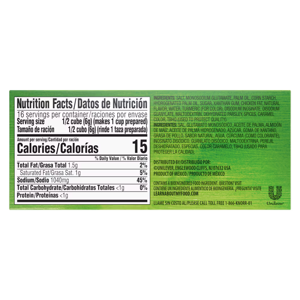 Knorr Chicken Flavor Bouillon Cubes