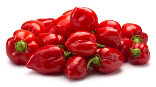 Red Habanero Peppers – Fresh (Approx. 5 oz)